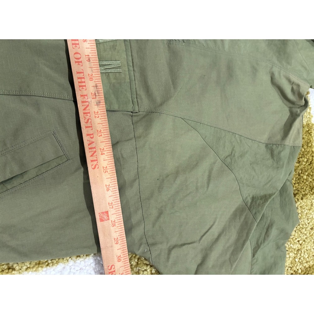Jordan Mens Olive Green Half Zip Hooded Windbreaker Pullover Jacket Large - Picture 5 of 10
